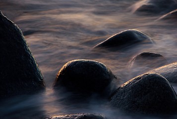 Image showing Stones in the water.