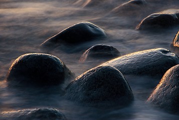 Image showing Stony sunset.