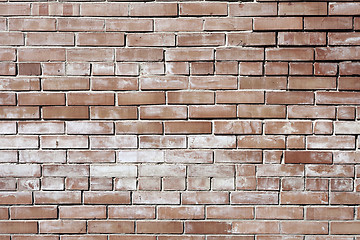 Image showing pink painted brick wall