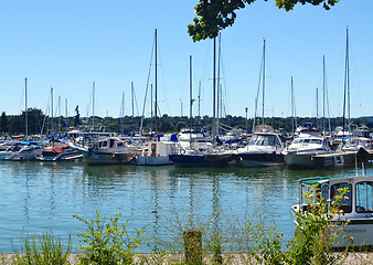 Image showing Sailboat harbour.