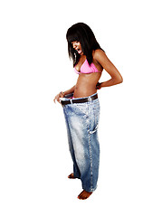 Image showing Girl loosed weight.