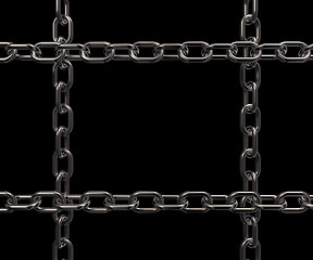 Image showing metal chains frame