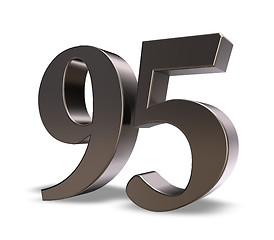 Image showing number ninety five