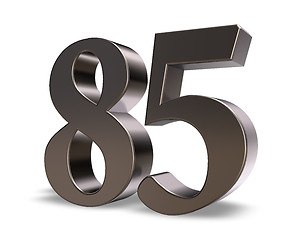 Image showing number eighty five