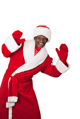 Image showing black santa