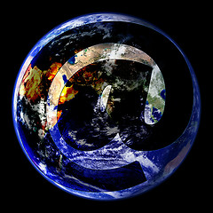 Image showing World Wide Email Globe East