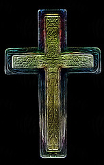 Image showing 3D Christian Cross Art
