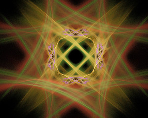 Image showing Abstract Fractal Art Fuzzy Diamond Object