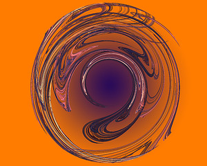 Image showing Abstract Fractal Art Twirling Object