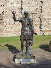 Image showing Emperor Trajan Statue