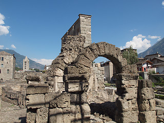 Image showing Roman Theatre Aosta