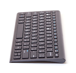 Image showing Black computer keyboard