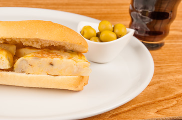 Image showing Tortilla bocadillo