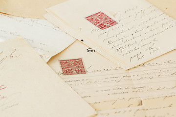 Image showing very old handwritten text contract