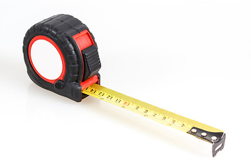 Image showing measuring tape on white background