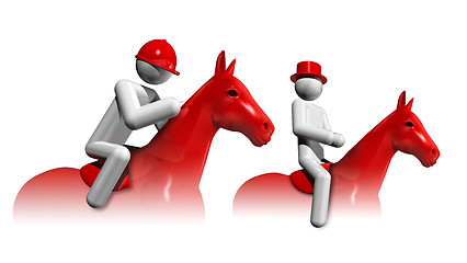 Image showing Equestrian Eventing 3D symbol