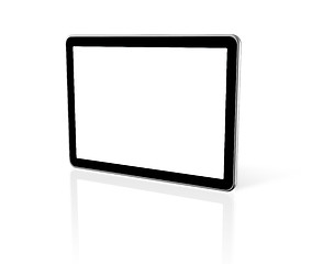 Image showing three dimensional computer, digital Tablet pc, tv screen