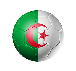 Image showing Soccer football ball with Algeria flag