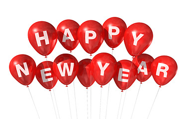 Image showing happy new year balloons