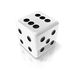 Image showing white win dice