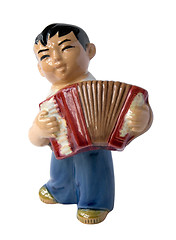 Image showing chinese accordion player