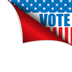 Image showing Vote United States of America Page Corner