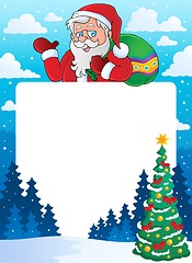 Image showing Christmas theme frame 6