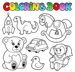 Image showing Coloring book toys theme 1