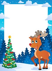 Image showing Christmas theme frame 5