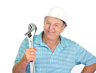 Image showing Worker With Wrench