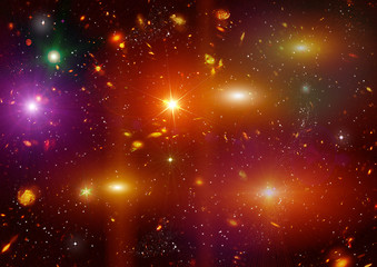 Image showing galaxy in a free space