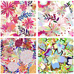 Image showing seamless floral pattern