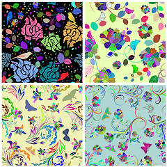 Image showing seamless floral pattern