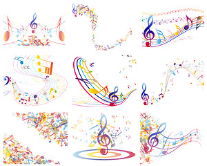 Image showing Multicolour  musical 