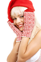 Image showing santa helper girl