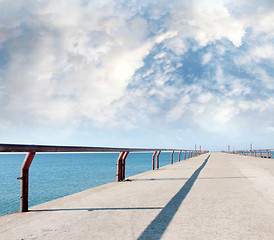 Image showing pier on the sea