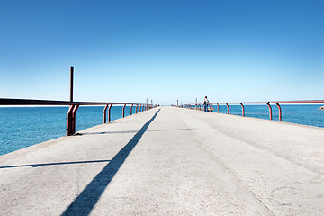 Image showing pier on the sea