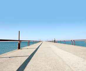 Image showing pier on the sea