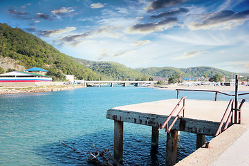 Image showing pier on the sea