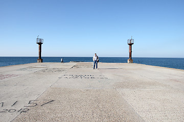 Image showing pier on the sea