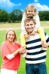 Image showing Family enjoying summer day during vacations