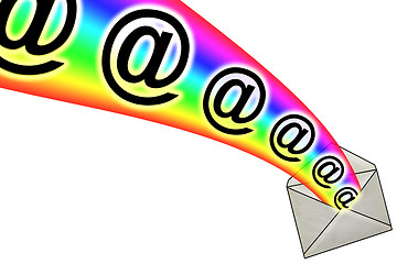 Image showing 3D E-Mail Signs from Envelope