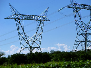 Image showing High Voltage Cable Towers