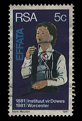 Image showing South Africa Postage Stamp Deaf Child 1981