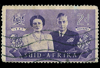 Image showing South Africa Postage Stamp Royal Visit 1947