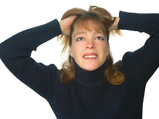 Image showing frustrated