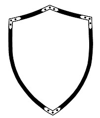 Image showing Isolated 16th Century War Shield