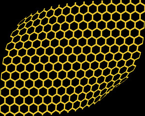 Image showing Yellow Bent Mesh