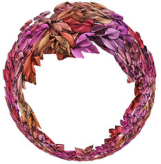 Image showing Ring Shaped Autumn Leaves Circlet 