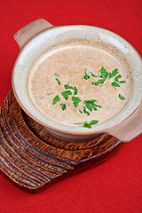 Image showing Mushroom cream  soup
